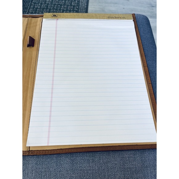 Hartmann Brown Leather Portfolio Organizer Notebook Zofran Pharmaceutical Rep